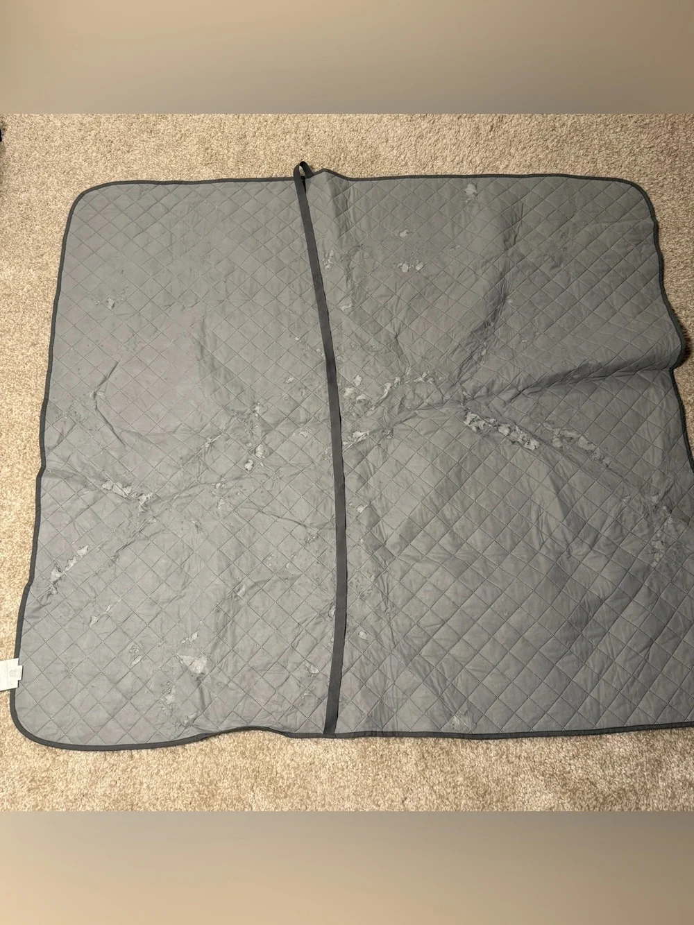 QUILTED COUCH COVERS IN GREY WITH TWO MATCHING ARM REST COVERS